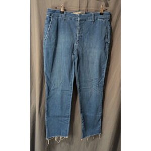 Frank And Eileen Wicklow Denim Chino Cropped Woman's Size 10 Blue